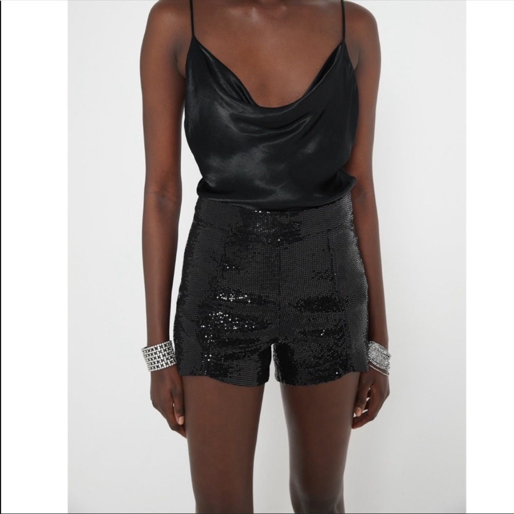 ZARA SEQUIN SHORTS  NWT